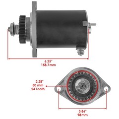 Starter Compatible with Onan KV 4000 Microquiet Generator RV / 12 Volt CCW 24…