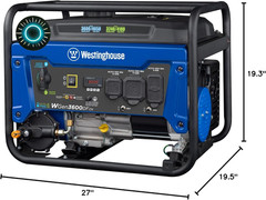 WGen3600D Fv 4650 W Portable RV Ready Dual Fuel Gas Powered Generator NEW USA