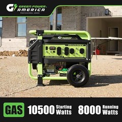 Green Power 10,500-W Portable RV Ready Gas Powered Generator with Electric Start