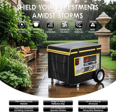 Generator Covers While Running Waterproof, 32″L X 24″W X 24″H Heavy Duty Generat
