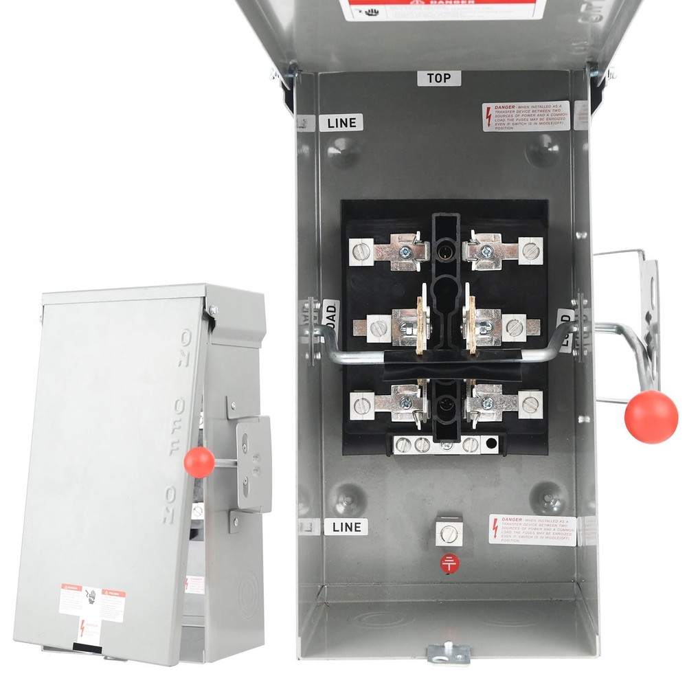 Lezbanz Manual Transfer Switch 100 Amp NEMA 4X, Generator Switch…