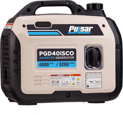 PGD40ISCO Ultra Light Quiet 4000W Portable Gas Inverter Generator, White