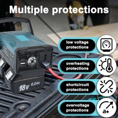 Inverter Portable Electric Tools ReCharging and Inverter R2T4