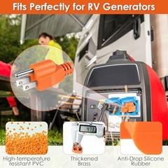 Neutral Ground Bonding Plug for Portable Generator NEMA 5-15P 120V 15A RV Camper
