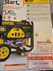 Champion 100231 Portable Generator Owner’s Manual & Operting Instructions OEM