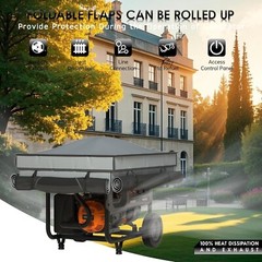 Premium 100% Waterproof Generator Cover with Heavy-Duty Bracket – 38x28x27 Size#