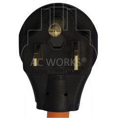 1.5 Ft. 6-50P Welder Plug to 6-30R 3-Prong 30 Amp 250-Volt Commerical HVAC Femal