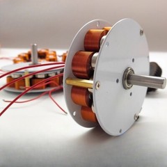 104x25MM Disc Generator Strong Magnetic Low Speed Multi-Pole 3-Phase Alternator