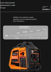 Silent 220v High Power Small Portable Mobile Electric/remote Start Generator