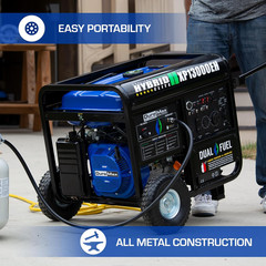 Duromax XP13000EH 13,000-Watt Dual Fuel Portable Generator – Gas & Propane, Elec