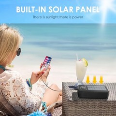 Portable Power Station 74Wh, Solar Generator & Backup Power with 45W USB Black