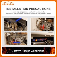 Denkuhin 101934F32 Thermopile 750mv Power Generator for White Rodger Replace