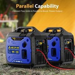2250W Portable Inverter Generator Quiet Gas for Home & Camping Parallel EPA