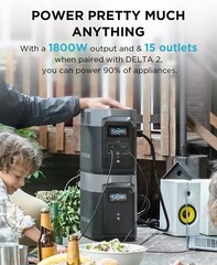 EcoFlow DELTA 2 Smart Generator Extra Battery 1024Wh for Outdoor, RV, LiFePO4