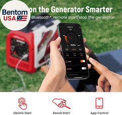 4000 Watt Dual Fuel Inverter Generator with Bluetooth® Control Start and Display