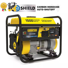 1500/1200-Watt Recoil Start Gasoline Powered RV Ready Portable Generator with CO