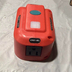 Power Inverter Generator UIN01-MIL For Milwaukee M18 150W/1.25A 120V/AC