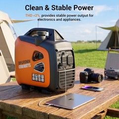 Efurden 4300W Inverter Gasoline Generator Quiet for RV-Ready Camping Outdoor