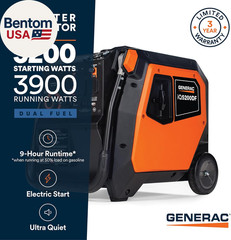 5,200-Watt Dual-Fuel Portable Inverter Generator – Gas and Propane Compatible –