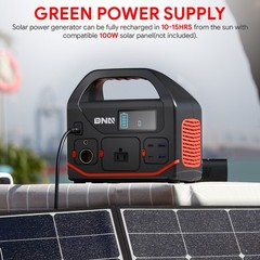 330W Portable Solar Power Bank Station Outdoor Camping Home Emergency Generator