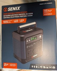 Senix PS600 600W/1200W Peak Portable Power Station 518Wh Pure Sine Wave AC/DC