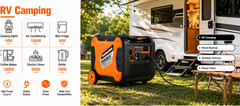 8000W Inverter Generator Outdoor Portable Generators Gas Powered Super Quiet RV