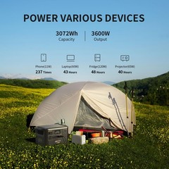 PECRON F3000LFP 3600Wh Power Station Generator For Home Back-up Solution RV