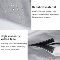 Generator Cover Waterproof Outdoor Protector for Honda EU2200i EU2000i Silver