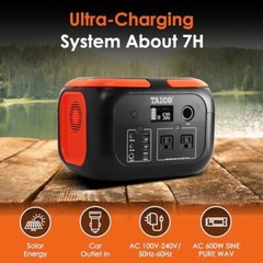 Portable Power Station 600W- 660Wh Lithium Battery Station, 110V/600W Pure Sine