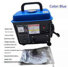Single-Phase 650W Gasoline Generator for Home Use 110V/220V Emergency Mini