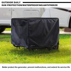 TENTVIA Waterproof Generator Cover 24x18x18 Inches, 24”Lx18”Wx18”H, Black