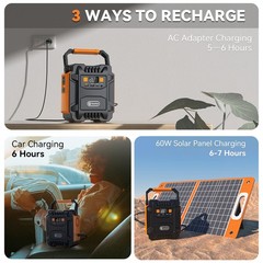 FlashFish A201 200W 172Wh Solar Generator Optional With Panel 60W 18V for Camp