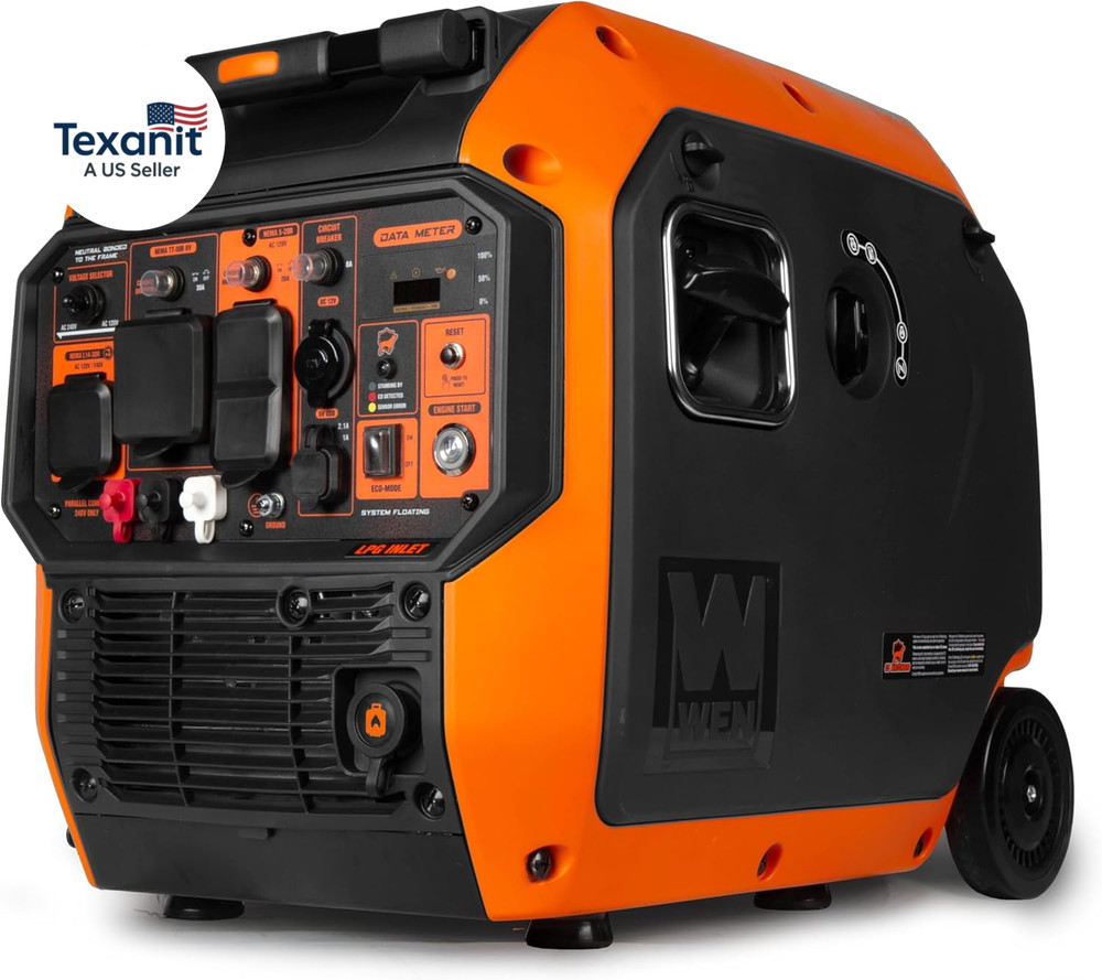 6800-Watt Dual Fuel Rv-Ready Electric Start Portable Inverter Generator with Fue