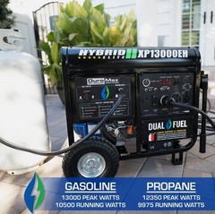 DuroMax XP13000EH 13,000 Watt Portable Dual Fuel Gas Propane Generator