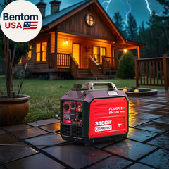 3800-Watt Portable Inverter Generator with Dual Fuel, CO Protect, 30 Amp for RV,