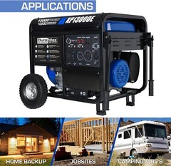 DuroMax XP13000E 13,000-W Portable RV Ready Gas Powered Electric Start Generator