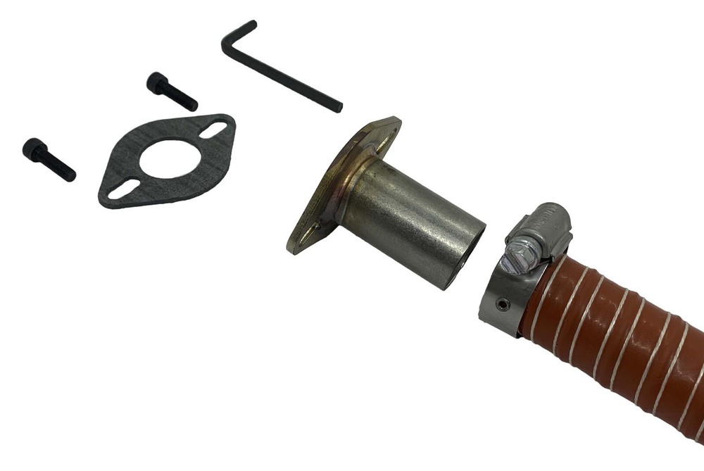 GenExhaust for Predator 5000 1″ silicone tubing exhaust extension.
