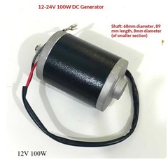 12V/24V Permanent Magnet DC Generator for Hand-Crank & Wind Power Use