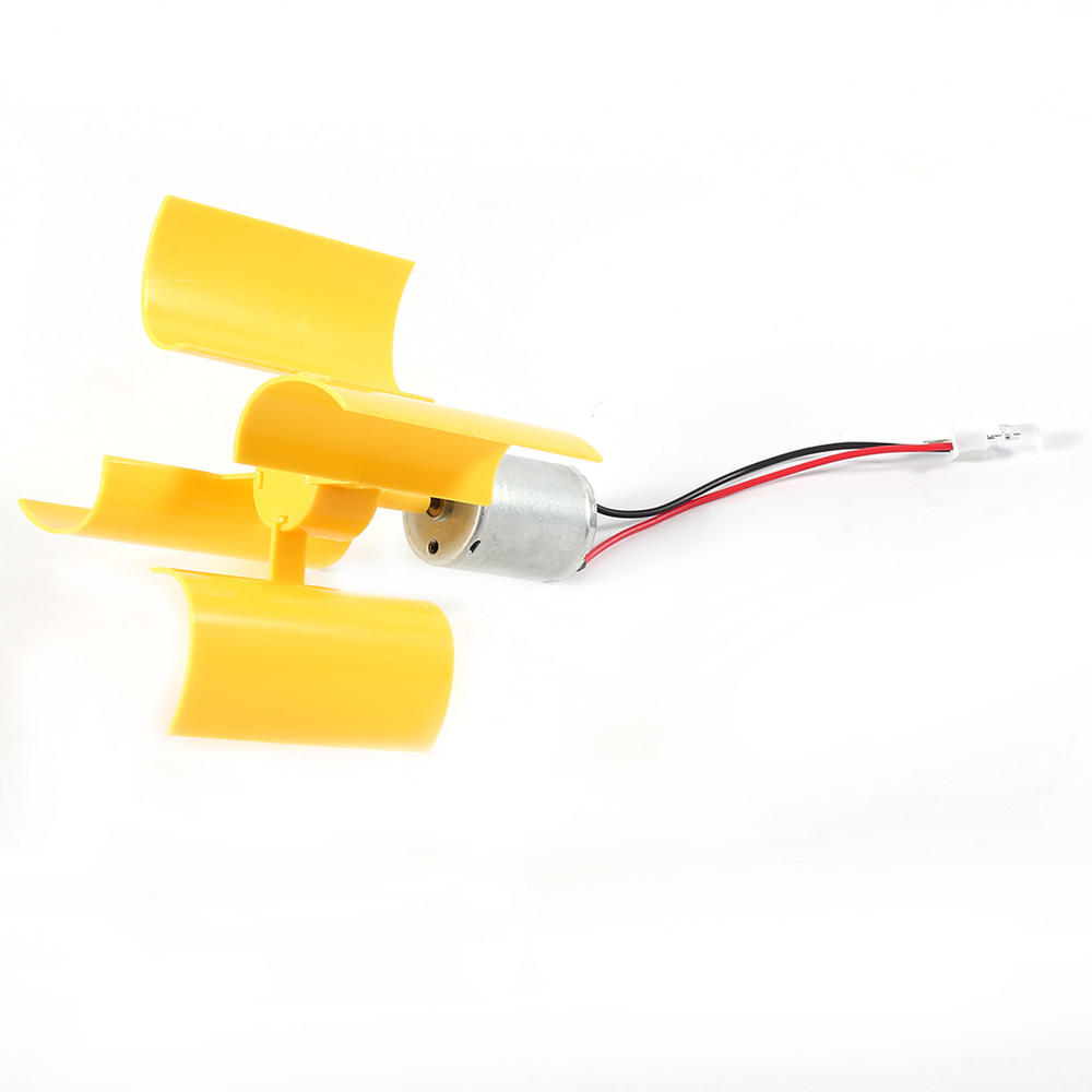 DIY Kit Small Motor Vertical Wind Turbines Blades Breeze Electricity Generator F