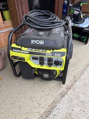 RYOBI 6,500-Watt Gasoline Powered Generator with CO Shutdown Sensor w50ft Cord