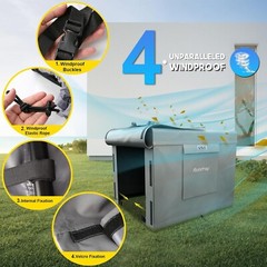 Universal Generator Cover Heavy Duty Waterproof 600D 5000-15000W 32x24x24