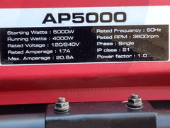 A-iPower AP5000 Generator – 5000W Gas, Portable, Ready for Any Job!