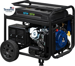 12500 Peak Watt Dual Fuel Home Backup Portable Generator, Remote Electric Start,