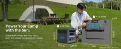 ABOK Ark2000 Portable Power Station 1536Wh 2000W Solar Generator with 200W PV