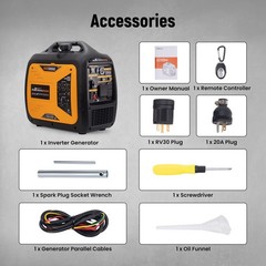 Gas Powered Generator 3800W Running Watts Electric Start RV Ready Quiet
