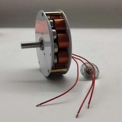 Disc Iron Core Generator 50W 24V Strong Magnetic Multi-Pole 3-Phase Alternator