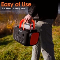 Portable Power Station 600W- 660Wh Lithium Battery Station, 110V/600W Pure Sine