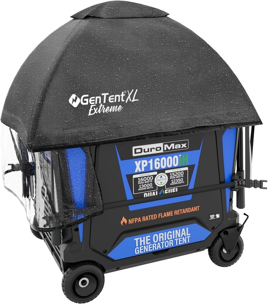 GenTent XL Inverter Running Cover Generator Tent Black