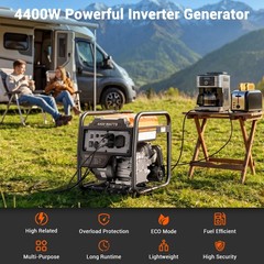Mutaomay 4400W Gas Inverter Generator Portable For Home Backup Emergency Power
