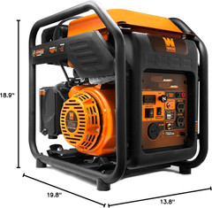 Gn400I Rv-Ready 4000-Watt Open Frame Inverter Generator, CARB Compliant, Black/O